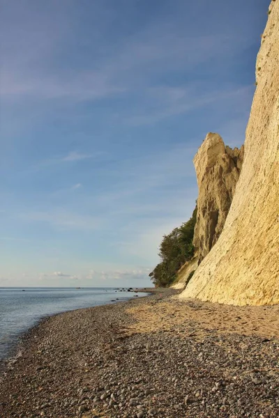 Kireç taşı oluşumu Moens Klint, Danimarka.