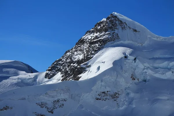 Mount Rottalhorn i lodowiec. — Zdjęcie stockowe