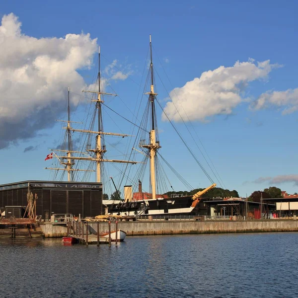 Fregatten Jylland. Famous old sailing ship. — Stock Photo, Image