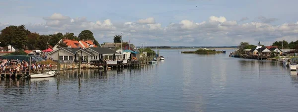 Karrebaeksminde, Naestved restoranlarda balık. Danimarka. 