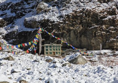 Langta çarpan çığ bağışlandı tek ev