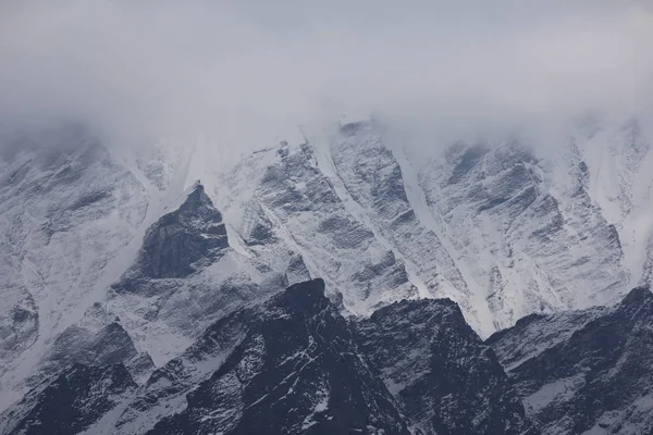 Cloudy day in the Himalayas.
