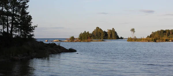 Último Día Verano Lago Vanern Suecia Paisaje Idílico —  Fotos de Stock