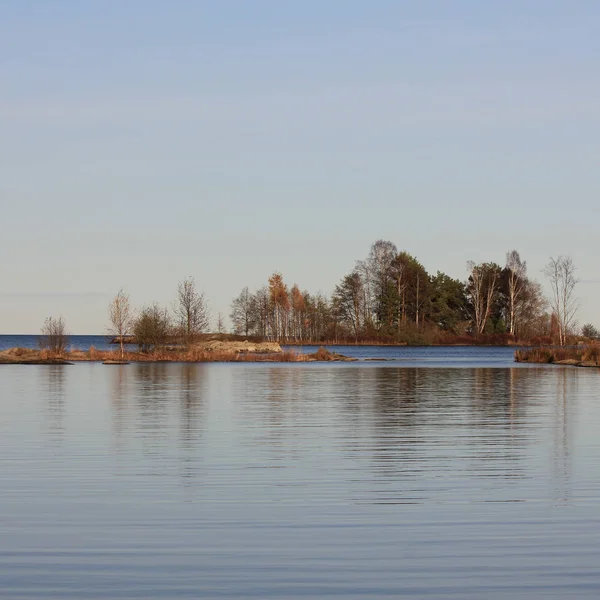 Kleine Inseln Mit Bäumen Ufer Des Vanern Sees — Stockfoto