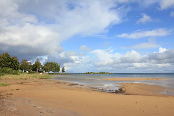 Empty Beach Lake Vanern Sweden — Stock Photo, Image