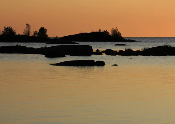 Morning Scene Shore Lake Vanern Sweden — Stock Photo, Image