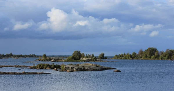 Nuvens Verão Paisagem Lago Vanern — Fotografia de Stock