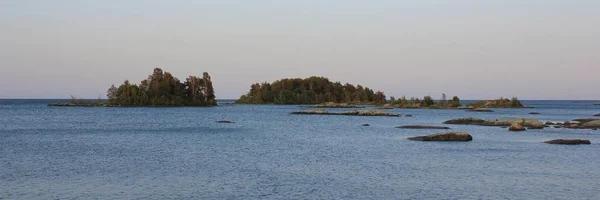 Маленькие Острова Берега Озера Ванерн Летний День — стоковое фото