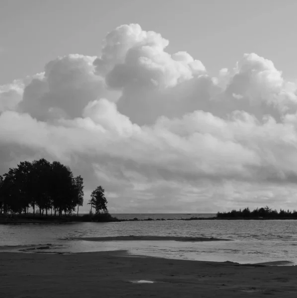 Хмаровий Літній День Віта Саннар Озеро Ванерн — стокове фото