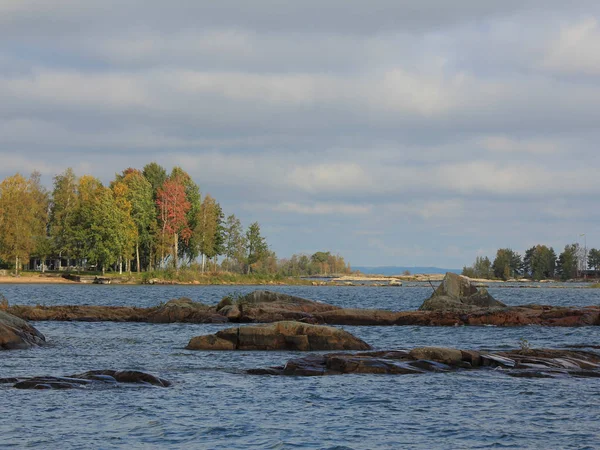 Herfstdag Aan Oever Van Het Vanernmeer Zweden — Stockfoto