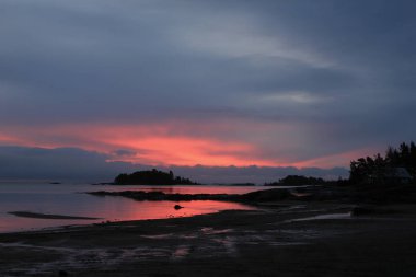 Vita Sannar, İsveç 'te gün doğumu.
