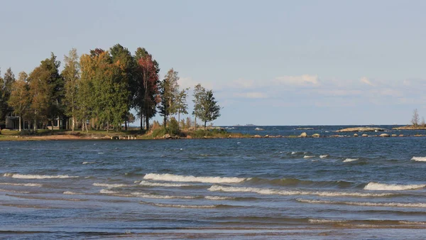 Onde Sull Acqua Blu Del Lago Vanern — Foto Stock