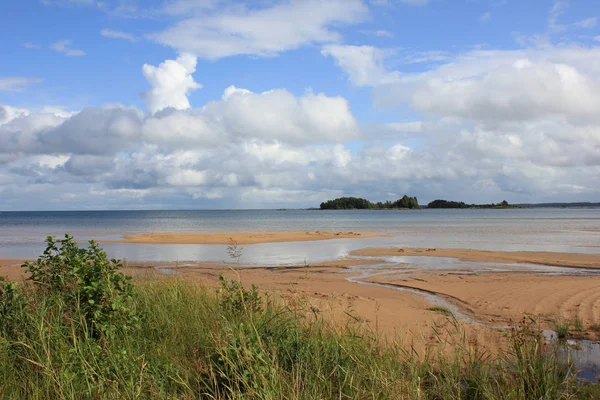Пляж Мбаппе Берегу Озера Ванерн Вид Виты Саннар — стоковое фото