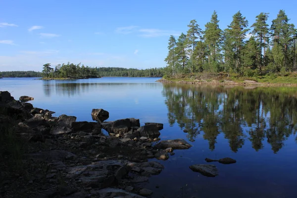 Musim Panas Adegan Dalsland Swedia — Stok Foto