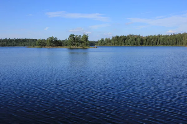 Superfície Lago Marsjon Dalsland Suécia — Fotografia de Stock