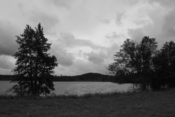 Темна Сцена Далсленді Швеція — стокове фото