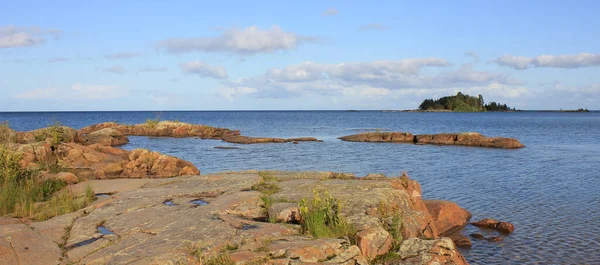 Formazione Rocciosa Isola Vita Sannar Svezia Lago Vanern — Foto Stock