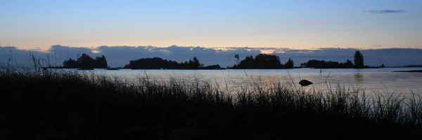 Manhã Cedo Margem Lago Vanern — Fotografia de Stock