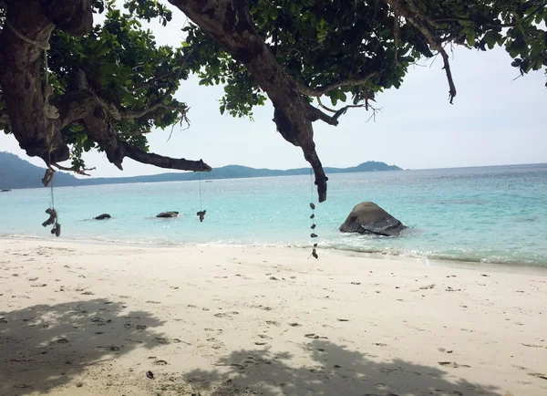 Playa tropical virgen en Malasia — Foto de Stock