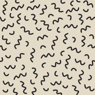 Memphis Dikişsiz desen çizgi