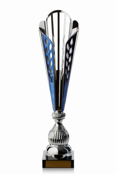 Mistrovství. Stříbrný pohár vítěze izolovaných na bílém pozadí — Stock fotografie