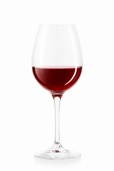 Wein. Glas Wein auf weißem Hintergrund — Stockfoto
