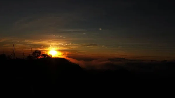 Sunrise Mountain Bromo Land — Stock Photo, Image