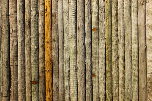 Wall Built Different Color Logs Old Log Texture Vertical Wooden — Stock Photo, Image