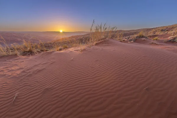 Захід сонця в ЕЛІМ dunes — стокове фото