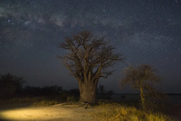 Baines Parque de Campismo 1 sob a milkyway — Fotografia de Stock