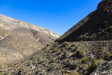 Dağ vadiden geçiyor.