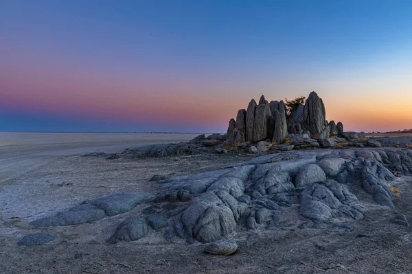 Colores Del Cielo Después Puesta Del Sol — Foto de Stock