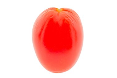 İzole edilmiş olgun vişneli domates.