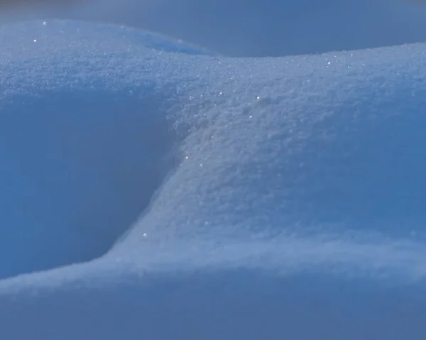 Snöig Bakgrund Skott Skymningen — Stockfoto