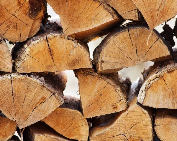 Cut Wood Wood Pile Stack — Stock Photo, Image