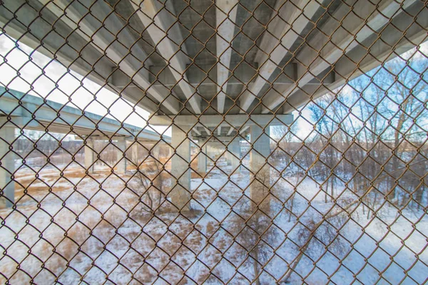 Puente Carretera Estatal Inferior Que Cruza Río Minnesota Sur Las —  Fotos de Stock