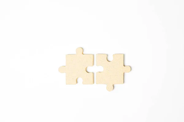 2 puzzles sur fond blanc — Photo