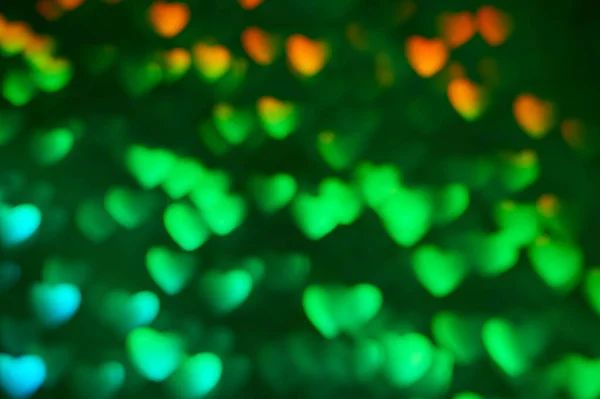 Dia dos Namorados, fundo colorido com luzes desfocadas. Multicolor fundo desfocado. Blyur, bokeh — Fotografia de Stock
