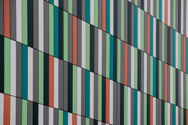 renkli arkaplan dikdörtgen çok renkli çizgiler, bina duvarının deseni.