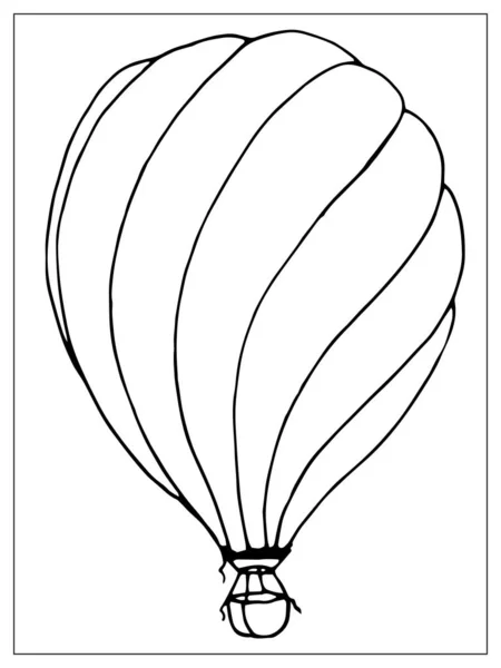 Ballon à air isolé vectoriel sur fond blanc . — Image vectorielle