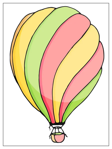 Ballon à air isolé vectoriel sur fond blanc . — Image vectorielle