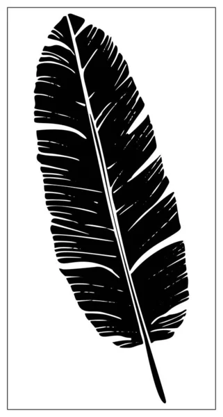Vektor isoliertes Palmblatt auf weißem Hintergrund. — Stockvektor