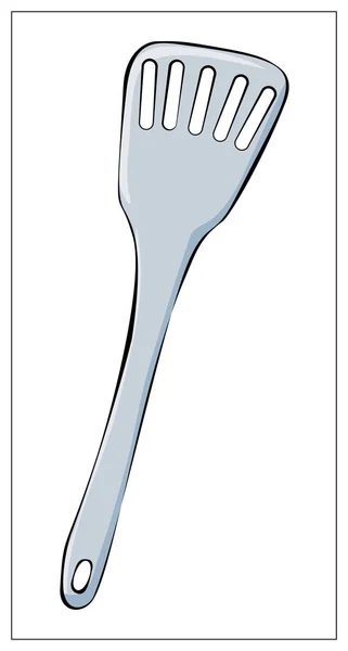 Vector kitchen spatula isolated on a white background. — Stock Vector