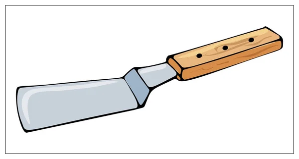 Espátula de cocina vectorial aislada sobre fondo blanco . — Archivo Imágenes Vectoriales