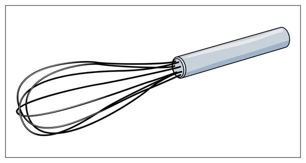 Vector cozinha whisk isolado em um fundo branco . —  Vetores de Stock