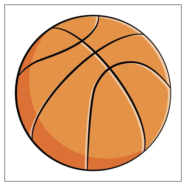 Basketball ball vector flat icon isolated on white.
