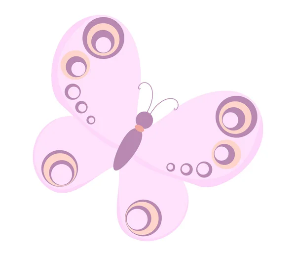 Vektor Schmetterling Symbol Bunte Schmetterling Logo Isoliert Schöne Schmetterling Illustration — Stockvektor