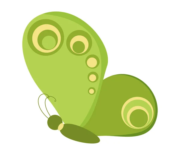 Vector Vlinder Icoon Kleurrijke Vlinder Logo Geïsoleerd Mooie Vlinder Illustratie — Stockvector
