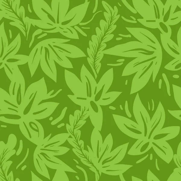 Green seamless pattern — Stock Vector