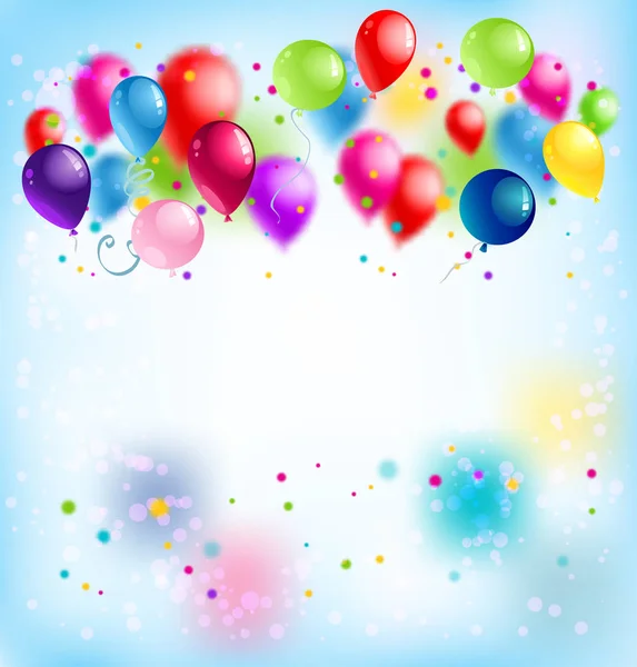 공기 baloons 배경 — 스톡 벡터
